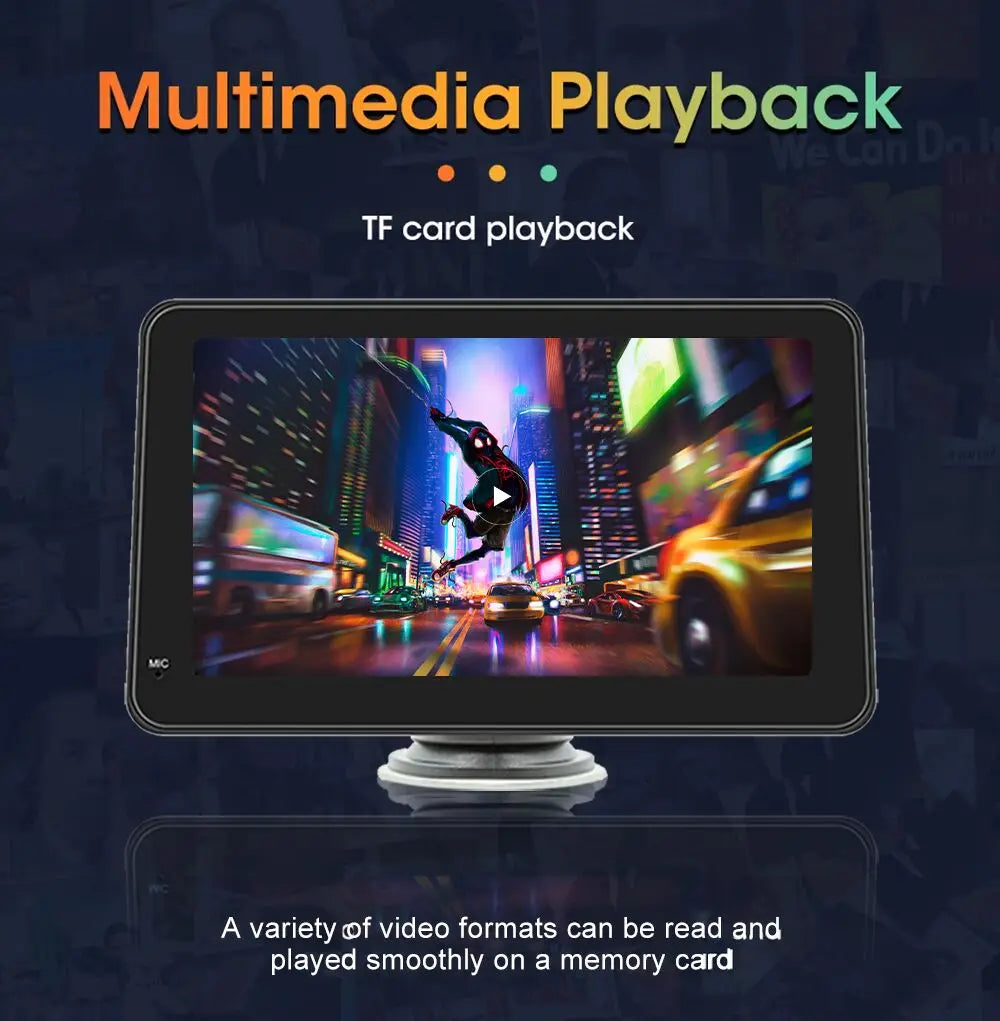 Autoradio Multimédia Écran Tactile 7’’ IPS – CarPlay & Android Auto, GPS, WiFi & Caméra de Recul