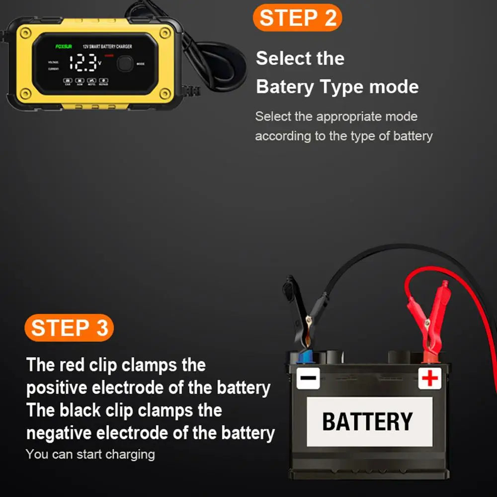 Battery Jumper Starter Portable Jump Starter Power Pack Powerful Device with LCD Screen 12V for Automobile Truck Motorcycle