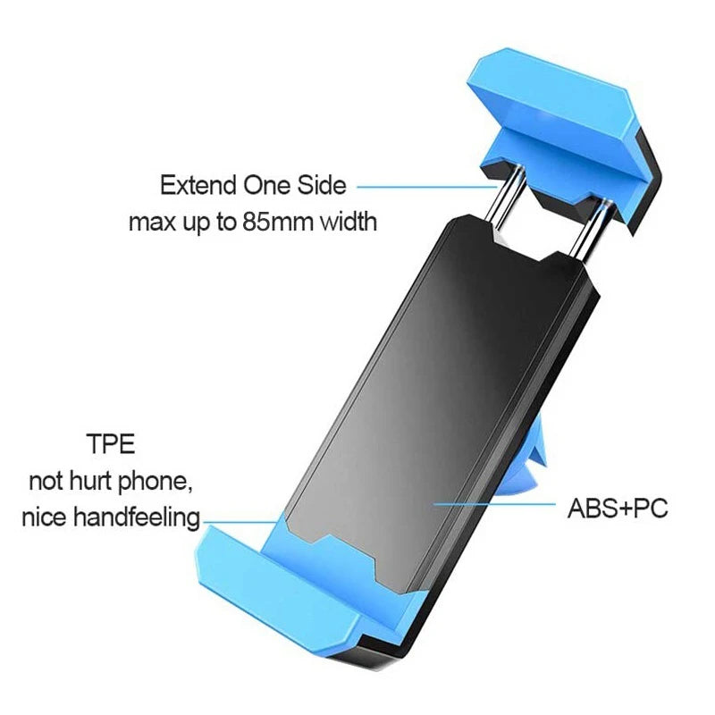 Support Téléphone Universel pour Voiture – Fixation Grille d’Aération, Rotation Flexible & Compatible Tous Smartphones