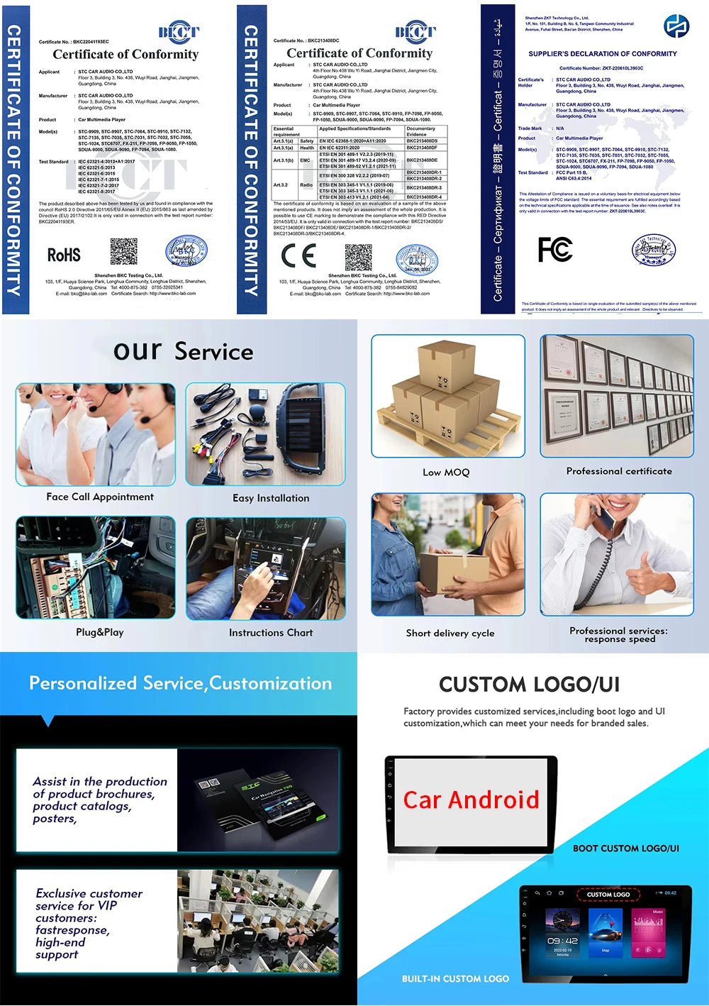 Autoradio Multimédia Écran Tactile 7’’ IPS – CarPlay & Android Auto, GPS, WiFi & Caméra de Recul