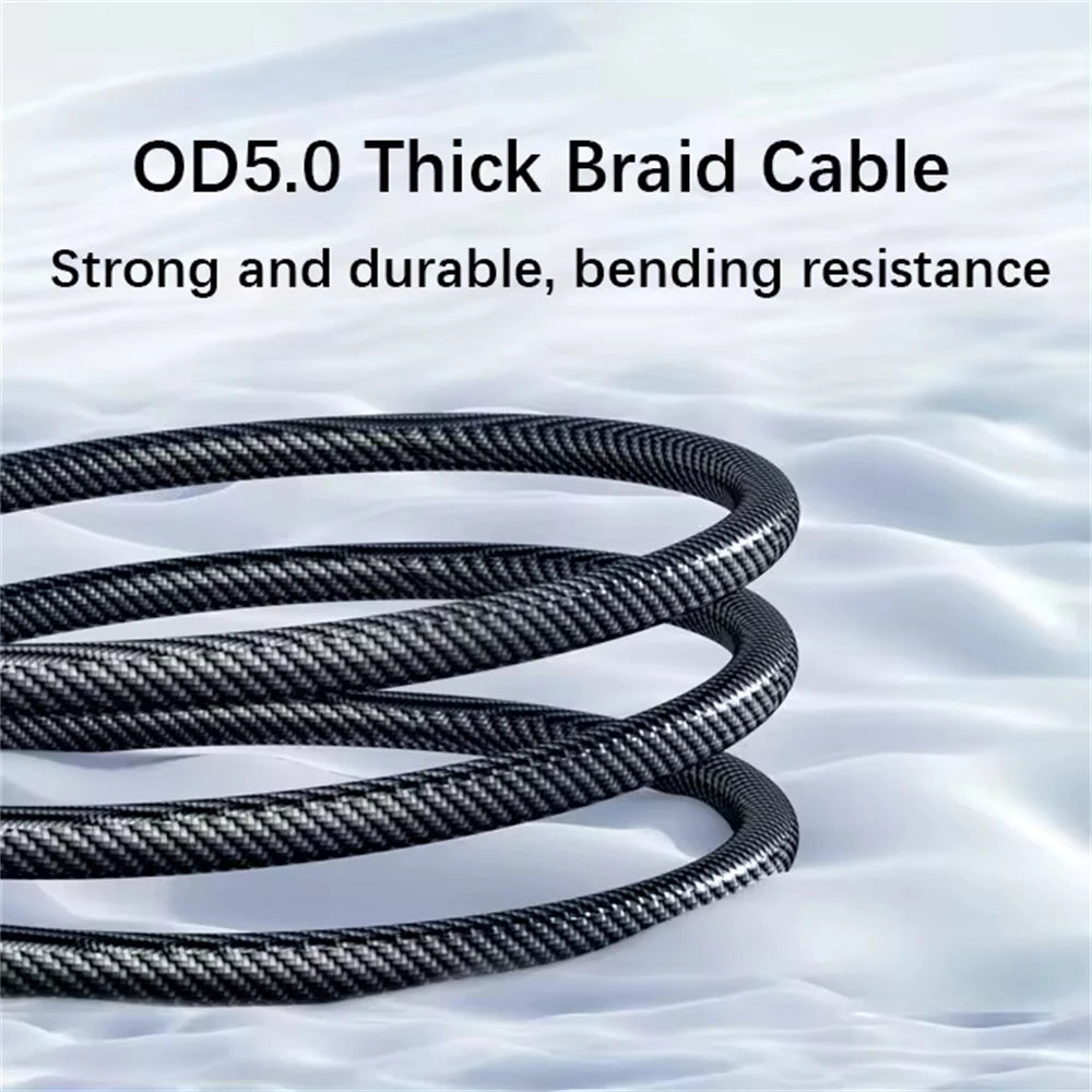 Câble de Charge Super Rapide 120W Type-C vers Type-C – Affichage LED, Transfert de Données USB-C