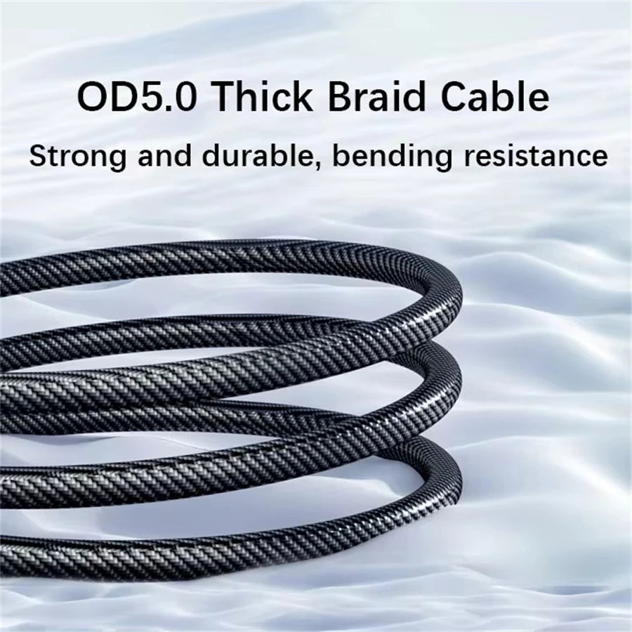 Câble de Charge Super Rapide 120W Type-C vers Type-C – Affichage LED, Transfert de Données USB-C