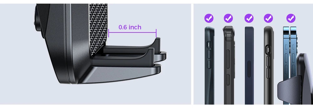 Joyroom JR-ZS230 – Support Téléphone Voiture Air Vent 2023, Rotation 360°, Fixation Ultra-Résistante & Compatible 99% Smartphones