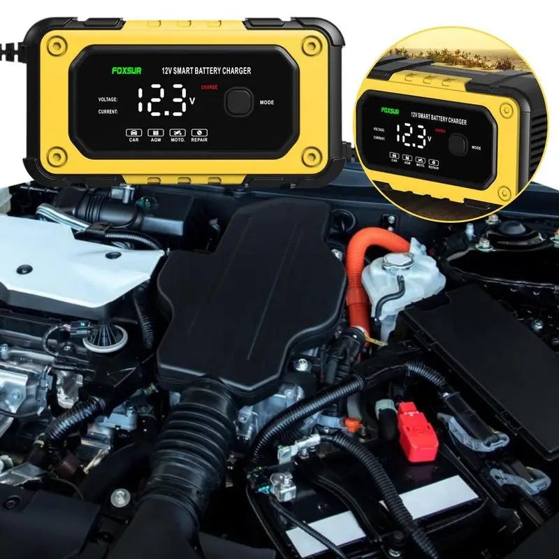 Battery Jumper Starter Portable Jump Starter Power Pack Powerful Device with LCD Screen 12V for Automobile Truck Motorcycle