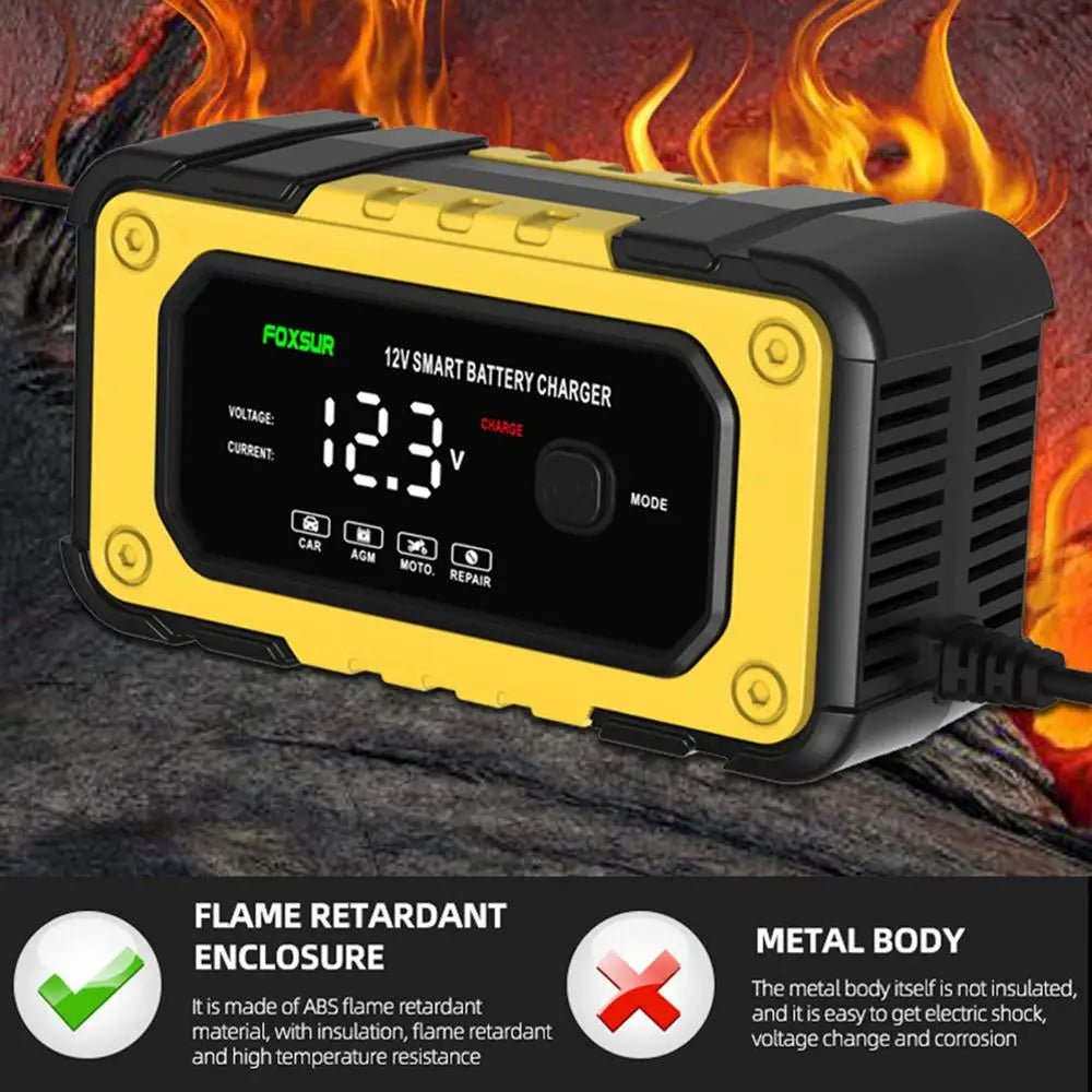 Battery Jumper Starter Portable Jump Starter Power Pack Powerful Device with LCD Screen 12V for Automobile Truck Motorcycle