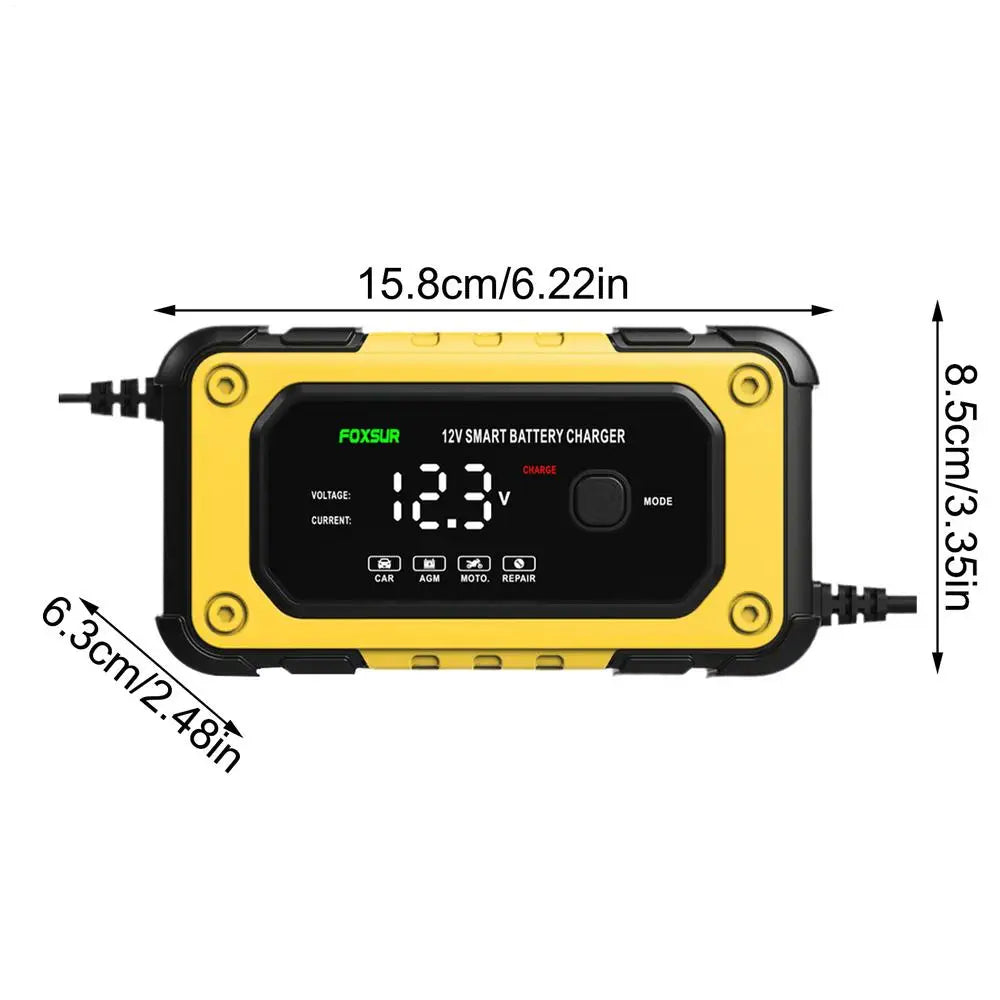 Battery Jumper Starter Portable Jump Starter Power Pack Powerful Device with LCD Screen 12V for Automobile Truck Motorcycle