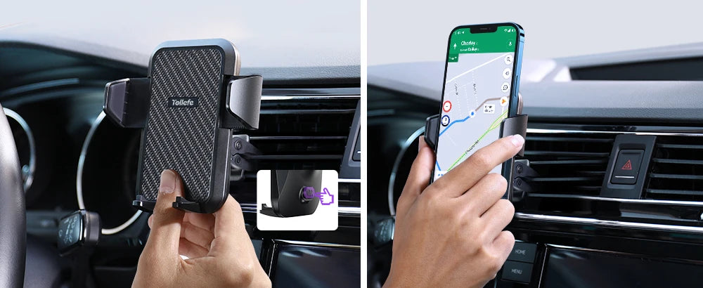 Joyroom JR-ZS230 – Support Téléphone Voiture Air Vent 2023, Rotation 360°, Fixation Ultra-Résistante &amp; Compatible 99% Smartphones