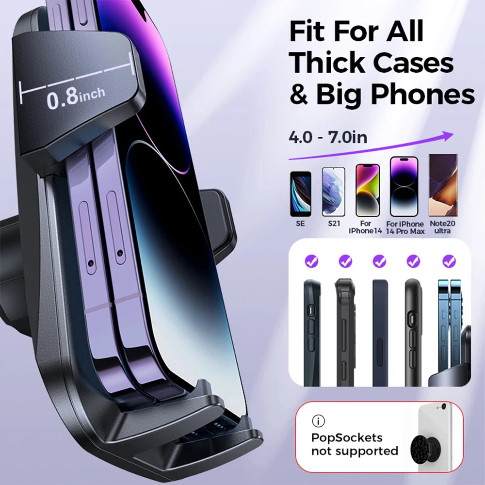 Joyroom JR-ZS230 – Support Téléphone Voiture Air Vent 2023, Rotation 360°, Fixation Ultra-Résistante &amp; Compatible 99% Smartphones