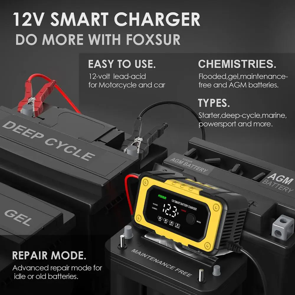 Battery Jumper Starter Portable Jump Starter Power Pack Powerful Device with LCD Screen 12V for Automobile Truck Motorcycle