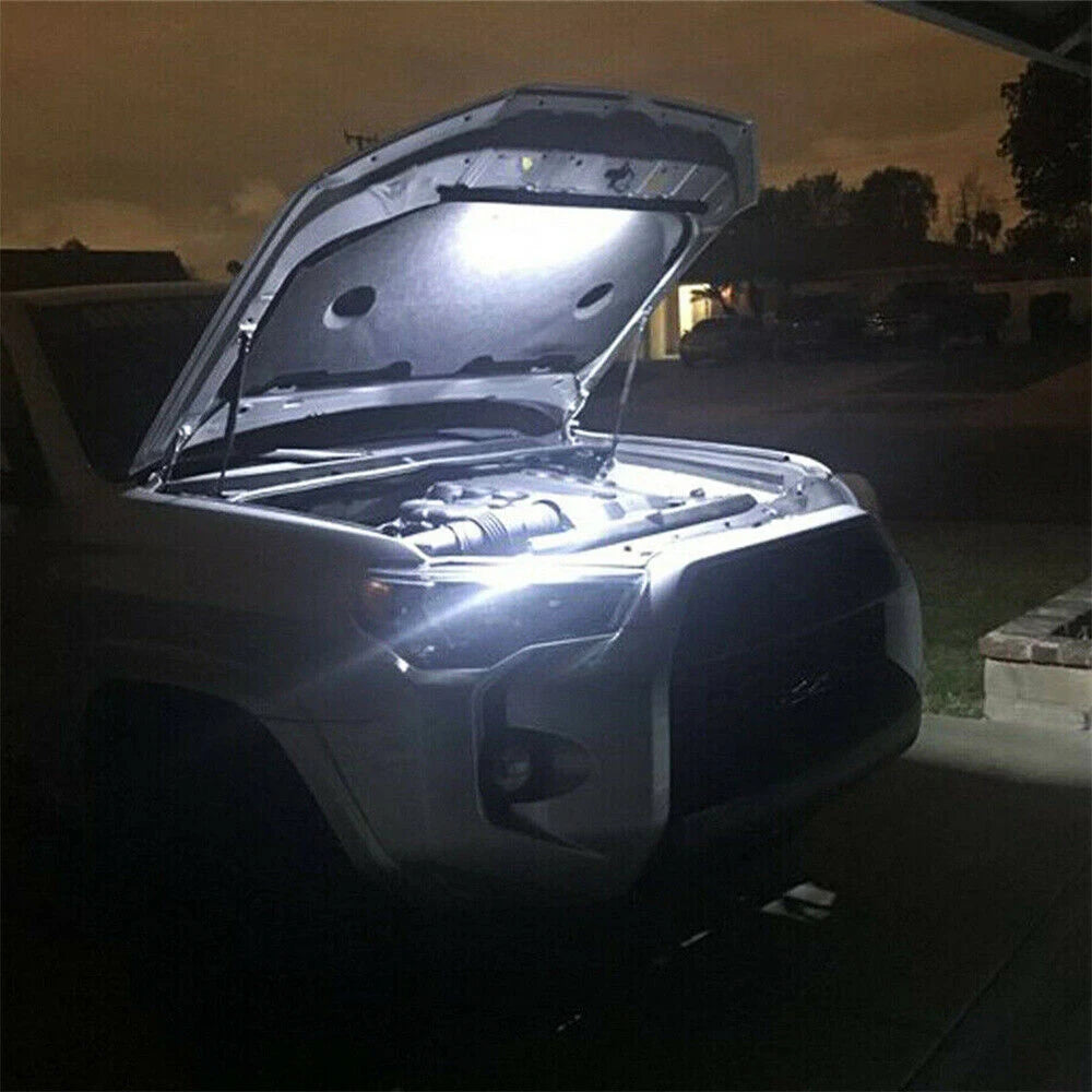 Barre lumineuse LED blanche universelle pour capot – Éclairage de moteur avec interrupteur automatique On/Off – Idéale pour voitures, SUV, pickups et véhicules tout-terrain