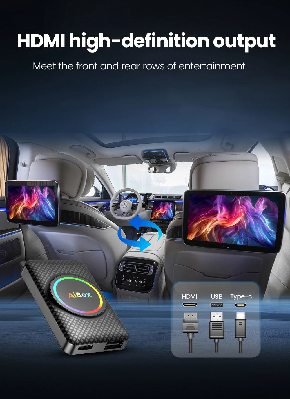 Android 14 HDMI TV Box Carplay Wireless Android Auto Smart Ai Box RK3528 For Netflix Youtube For OEM Car CarPlay/Android Auto