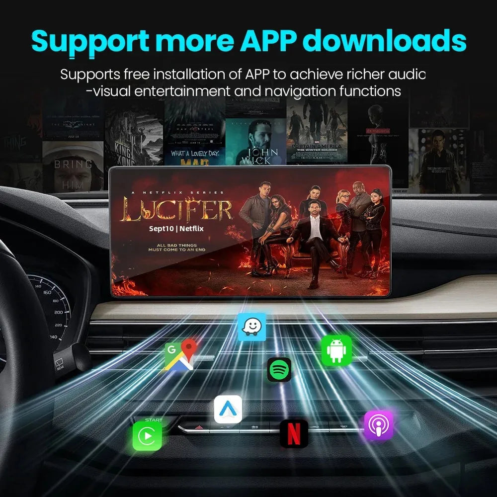 Android 14 HDMI TV Box Carplay Wireless Android Auto Smart Ai Box RK3528 For Netflix Youtube For OEM Car CarPlay/Android Auto