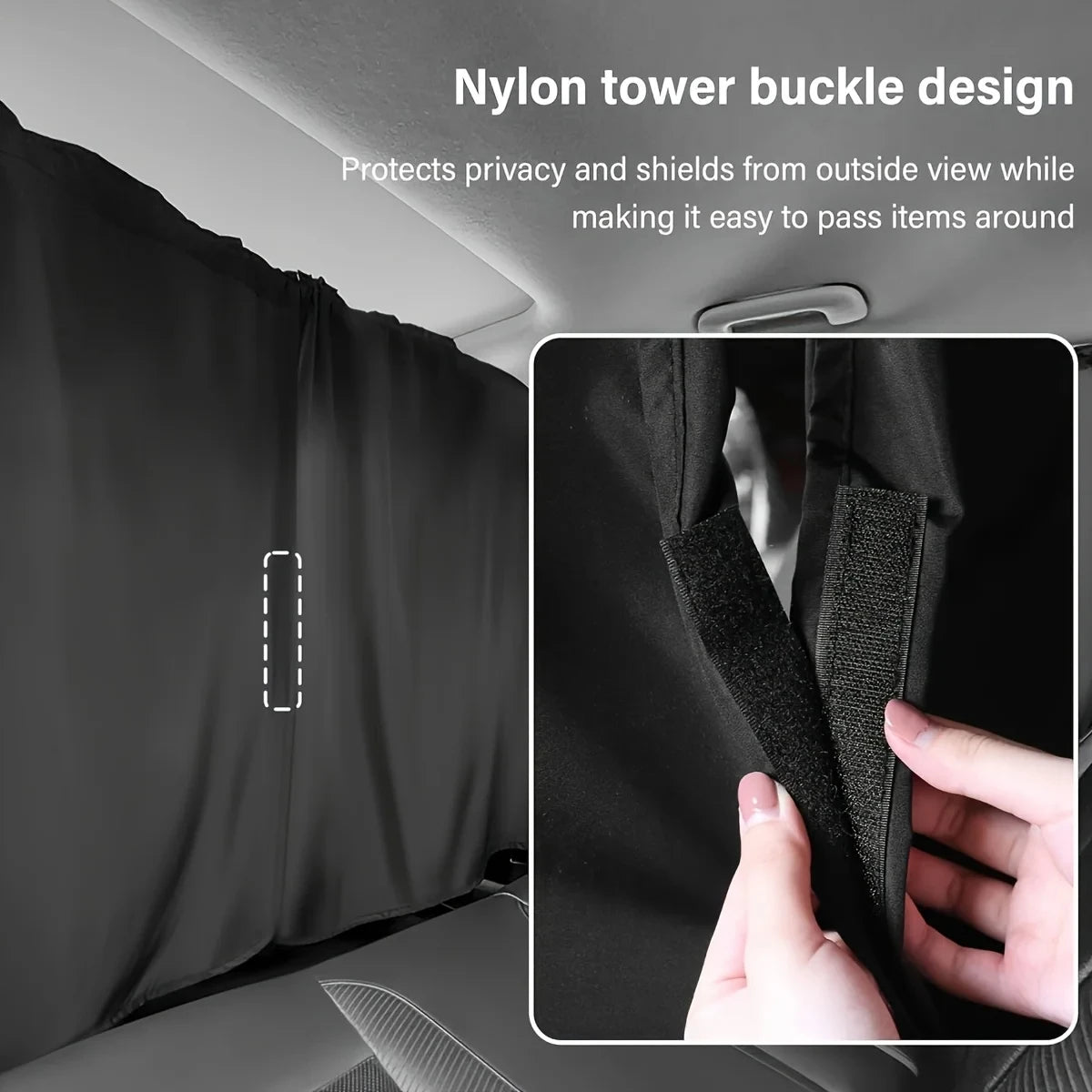 Lot de 4 Rideaux de Voiture – Protection Intimité & Anti-Lumière, Faciles à Installer et Amovibles