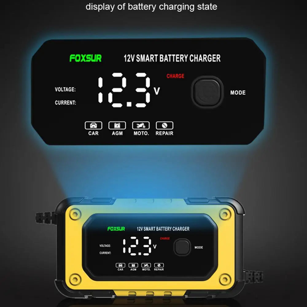 Battery Jumper Starter Portable Jump Starter Power Pack Powerful Device with LCD Screen 12V for Automobile Truck Motorcycle