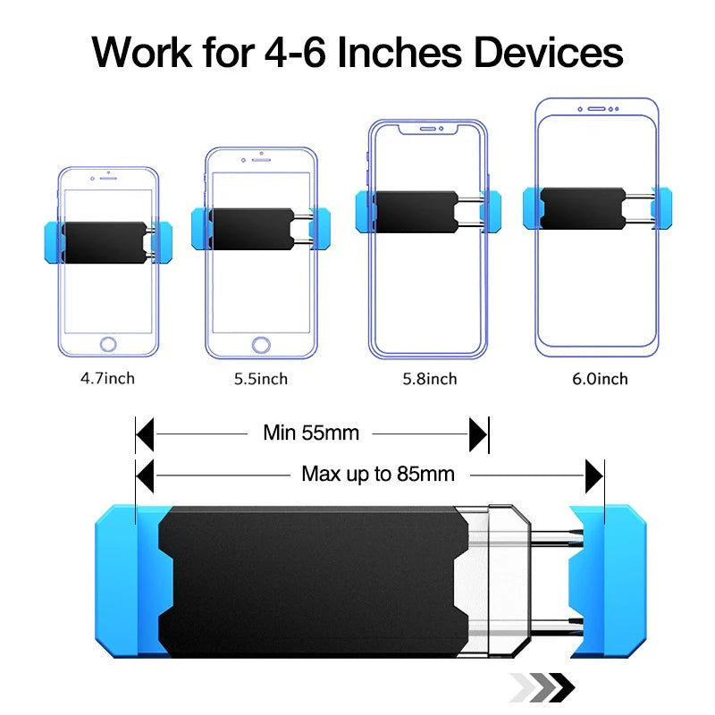 Support Téléphone Universel pour Voiture – Fixation Grille d’Aération, Rotation Flexible & Compatible Tous Smartphones
